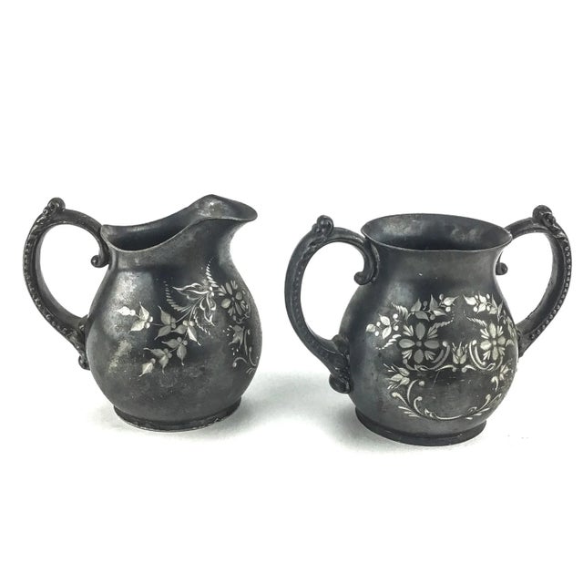 Pathpoint Quadruple Silver Cream & Sugar Set For Sale - Image 12 of 12