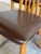 1980s Solid Oak High-Back Dining Chairs Set of 5 With Brown Upholstery Vintage 1980s For Sale - Image 5 of 11