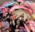 Rustic Botanical Jacquard Cushion Cover With Pink Piping For Sale - Image 3 of 16