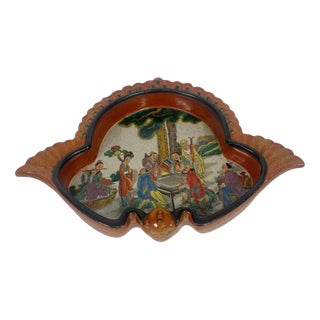 Meiji Japanese Satsuma Porcelain Dish in Ceramic For Sale