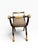 Wood Vintage Maitland-Smith Neoclassical Black & Gilt Curule Bench With Asian Calligraphy Upholstery For Sale - Image 7 of 14