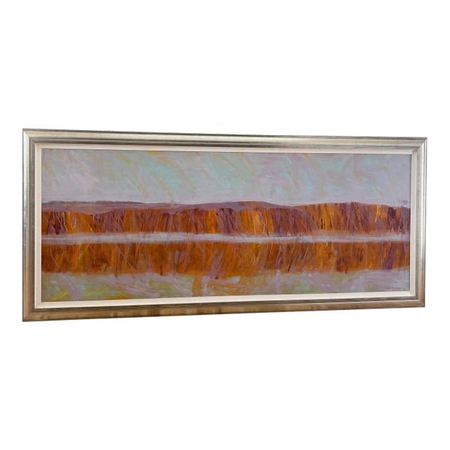 Monumental Oil Painting by Frank Hodgkinson (1919-2001) For Sale