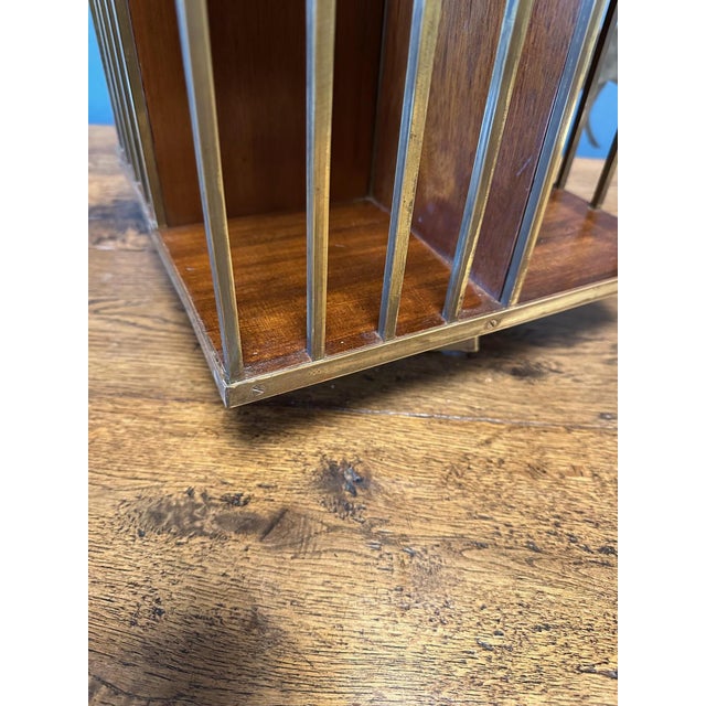 Wood Small Antique Revolving Bookcase, 1890s For Sale - Image 7 of 8