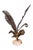 A Curtis Jere brass and agate stone palm leaf table sculpture. A wonderful little mid century modern table sculpture...