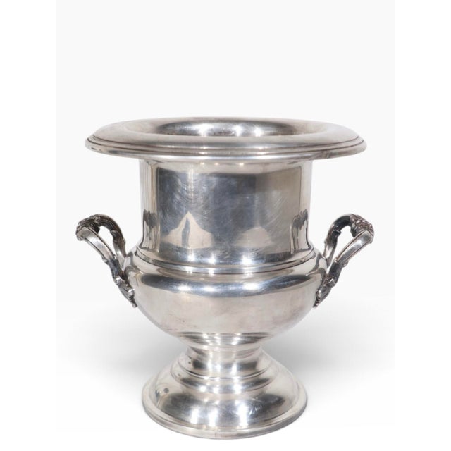 Vintage Silver Plate Champagne Ice Bucket by Crescent For Sale - Image 17 of 18