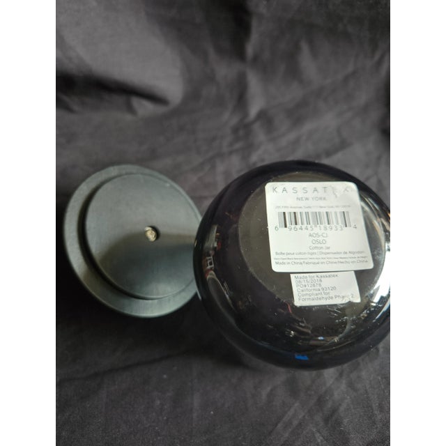 2000 - 2009 Kassatex Oslo Cotton Jar For Sale - Image 5 of 5