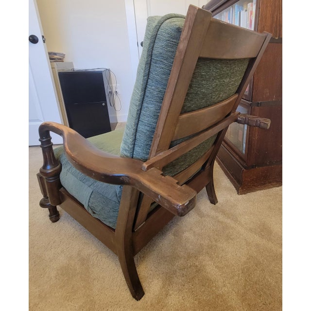 Early 20th Century Victorian Reclining Morris Chair For Sale - Image 9 of 17