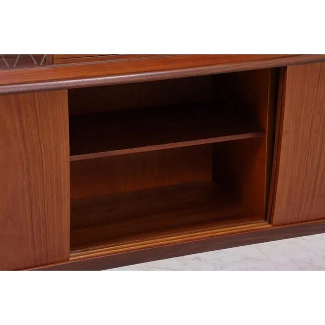 Mid-Century Teak Highboard by Poul M. Jessen for Viby, Denmark, 1960s For Sale - Image 13 of 17