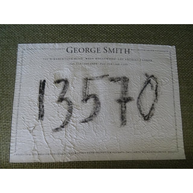 2000 - 2009 George Smith Slip Cover Club Chair With Swivel Base For Sale - Image 5 of 5