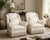 Elegant chairs with sheen off-white striped fabric. These will make a living room look like a million dollars. They were...