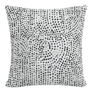 22" Indoor/Outdoor Pillow White Aussie Dot For Sale