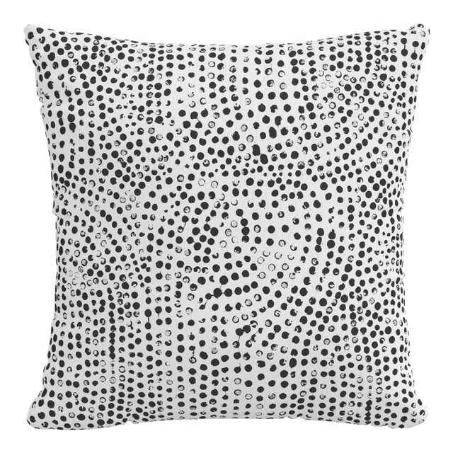 22" Indoor/Outdoor Pillow White Aussie Dot For Sale