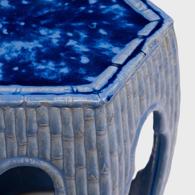 Chinese Bamboo Pond Garden Stool, C. 1850 For Sale - Image 4 of 6