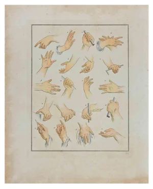 Thomas Holloway, Hands, The Physiognomy, Etching, 1810