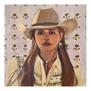 “Wyoming” an Original Portrait of a Cowgirl by Michelle Heimann.