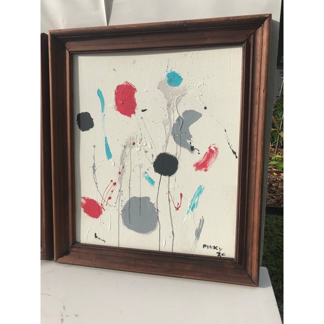 2010s Contemporary Abstract Paintings - a Pair For Sale - Image 5 of 7