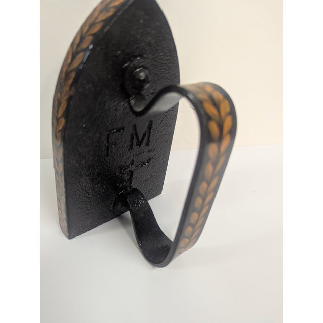 Early 20th Century Hand Painted Iron For Sale - Image 5 of 7