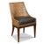 Transitional Woven Leather Chair in Brown For Sale - Image 3 of 3
