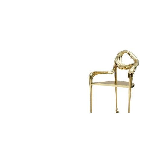 Salvador Dalí Leda Armchair Sculpture in Polished Brass by BD Barcelona, Spain For Sale - Image 12 of 13