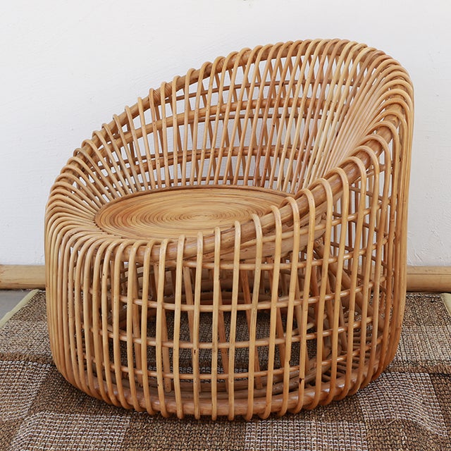 Contemporary Kiri Rattan Chair For Sale - Image 4 of 10