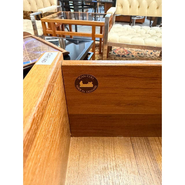 Pair Vintage 1970s Scan Coll Danish Modern Teak 3-Drawer Nightstands For Sale - Image 11 of 12