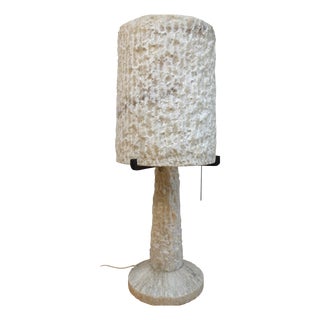 Large Vintage Alabaster Table Lamp, Spain, 1950s For Sale