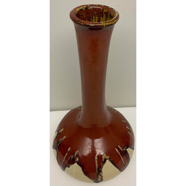 A nice quality Southwest Native American style ceramic vase. Neutral hues makes this vase particularly suitable for rustic...