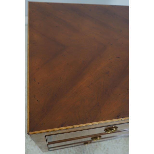 Baker Italian Neoclassical Style Inlaid Commode Chest For Sale - Image 9 of 12