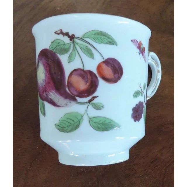 18th Century 18th Century Chelsea Porcelain Gold Anchor Botanical Coffee Can For Sale - Image 5 of 11