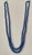 Blue 105 Carat Natural Sapphire Bead Two-Strand Necklace Sterling Silver Clasp For Sale - Image 8 of 18