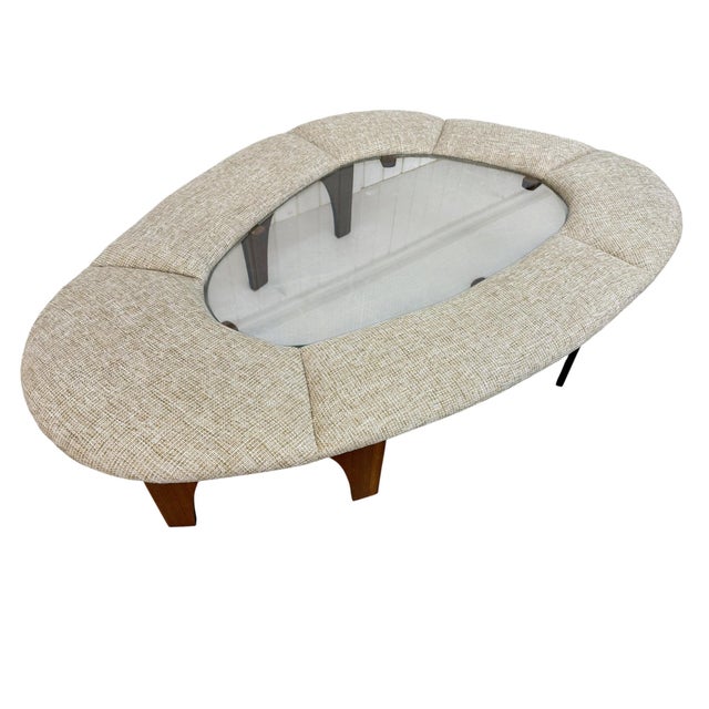 Iconic and sculptural, this Mid-Century Modern Henry P. Glass “Intimate Island” coffee table is a true conversation piece....