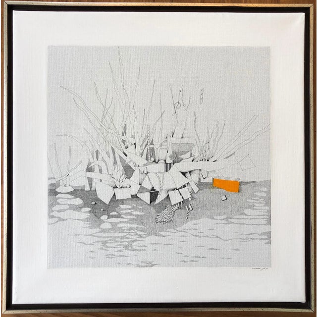 Jacob Elhanani Abstract Landscape Oil Painting, 1972 For Sale In New York - Image 6 of 6