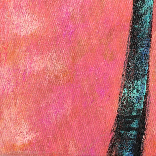 Xanadu Coral - Original Palm Tree Landscape Artwork by Kathleen Keifer For Sale - Image 4 of 9