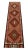 Tribal 1950s Vintage Tribal Runner in Burgundy, Multicolor Geometric Patterns For Sale - Image 3 of 7