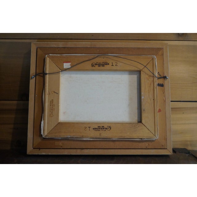 Paint 1940s Texas Artist 'Exa Wall' Original Landscape Painting, Framed For Sale - Image 7 of 10