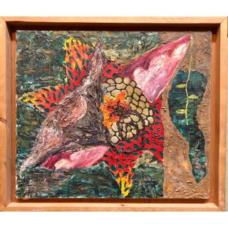 Homare Ikeda, Abstract Vibrant Oil Painting Japanese American Artist Denver Colorado For Sale