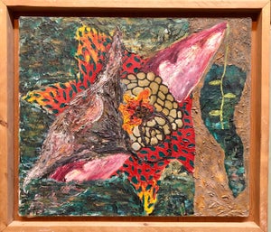Homare Ikeda, Abstract Vibrant Oil Painting Japanese American Artist Denver Colorado