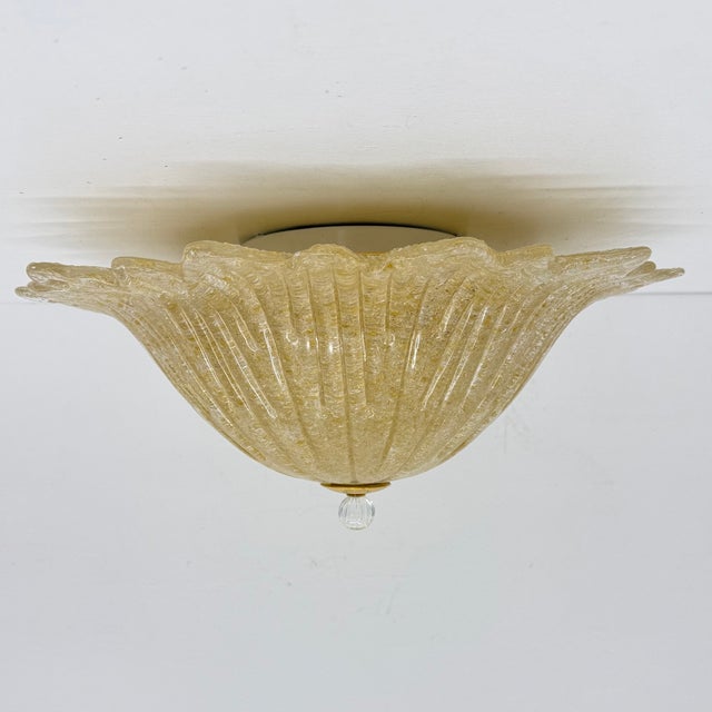 Mid-Century Italian Murano Glass Ceiling Lamp, 1970s For Sale - Image 9 of 18