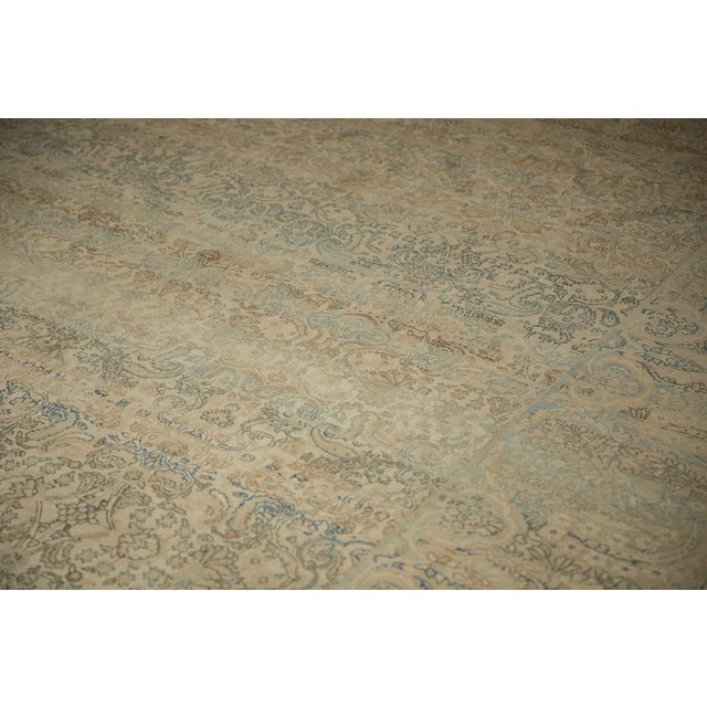 Vintage Distressed Kerman Carpet 8'11" X 11'6" For Sale - Image 9 of 11