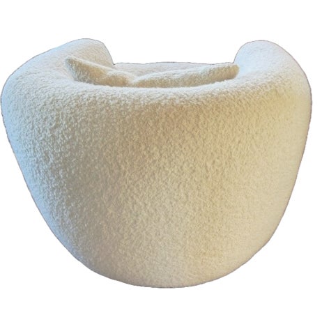 Ivory Set of 2 Designer Custom Made Swivel Chairs For Sale - Image 8 of 10