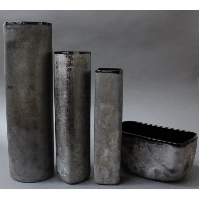 Italian Vintage Scavo Murano Glass Excavation Vase by Alfredo Barbini, 1970s For Sale - Image 13 of 18