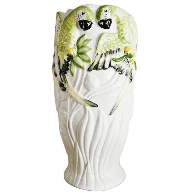 Vintage Portuguese White Ceramic Vase, 1940s For Sale - Image 10 of 10