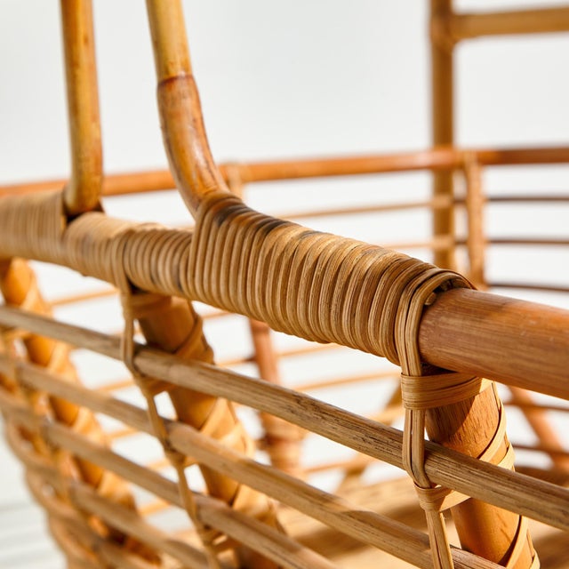 Vintage Bamboo Cradle, 1960s For Sale - Image 6 of 16