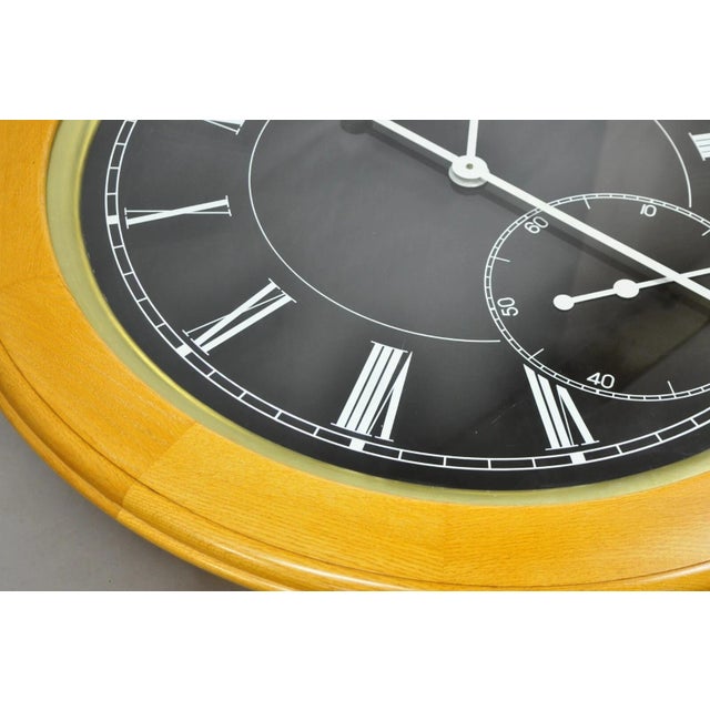 Vintage 1978 Paul Persoff Design Large Custom Working Clock Coffee Table For Sale - Image 9 of 12