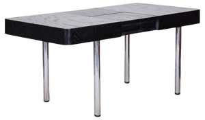 Czech Bauhaus Extendable Dining Table in Oak Veneer, 1930s