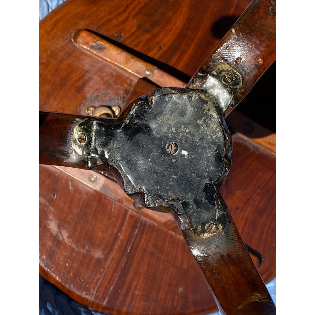 Late 18th Century Antique Queen Anne Mahogany Dish Top Kettle Stand - Tilt Top Tea Table For Sale - Image 10 of 11