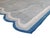 Gray Handmade Cotton Scalloped Rug, Grey With Cream and Blue Border - 12'x15' For Sale - Image 8 of 10