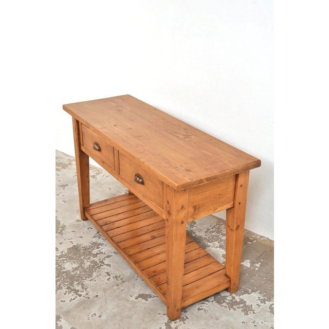 Vintage Side Table in Pine, 1930s For Sale - Image 12 of 15