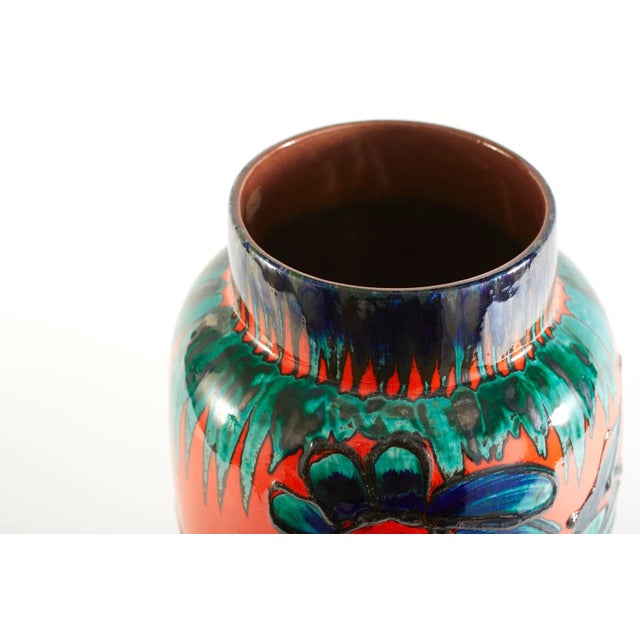 Large Mid-Century Modern Ceramic Vase For Sale - Image 11 of 13