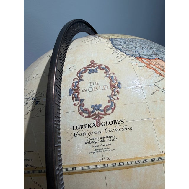 A sophisticated and timeless decorative globe from the renowned Eureka Globes Masterpiece Collection, manufactured by the...